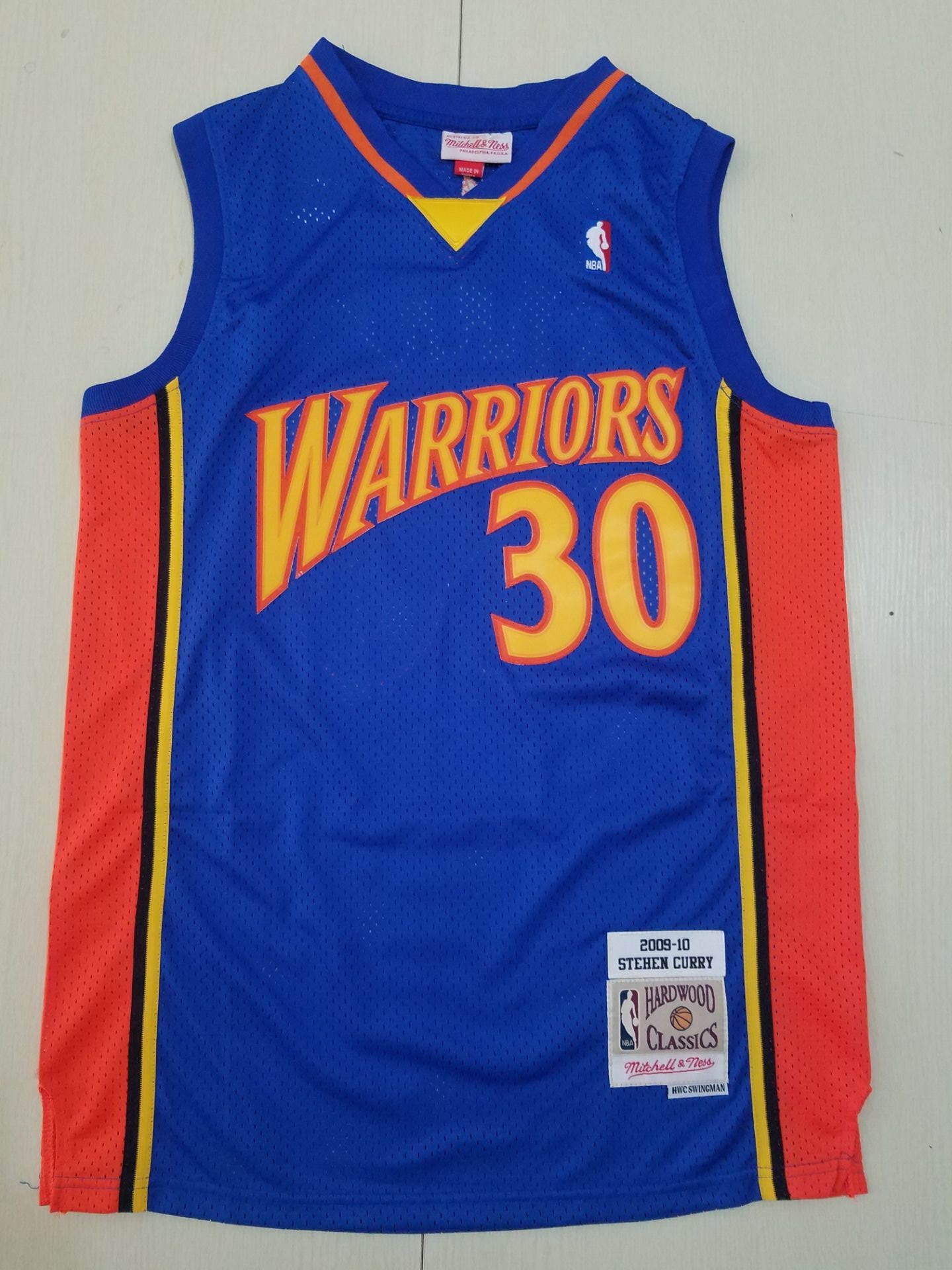 Men Golden State Warriors #30 Curry Game blue throwback Nike NBA Jerseys